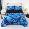 Wowelife Blue Comforter Set Twin 5 Piece Butterfly Tree Bedding Set - King - Ettee