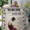Wrestling To My Son From Mom Believe Deep In Your Heart Quilt Blanket Great - Super King - Ettee