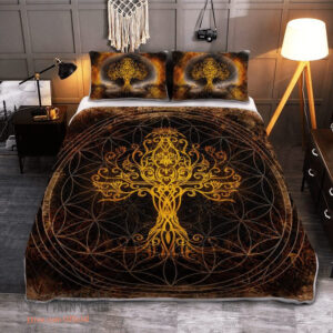 Yggdrasil - The Tree Of Life In Norse Mythology - Viking Quilt Bedding Set - Ettee - Norse mythology