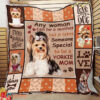 Yorkshire Terrier Any Woman Can Be A Mother But It Takes Someone Special To Be Yorkie Mom Quilt Blanket Great - Super King - Ettee