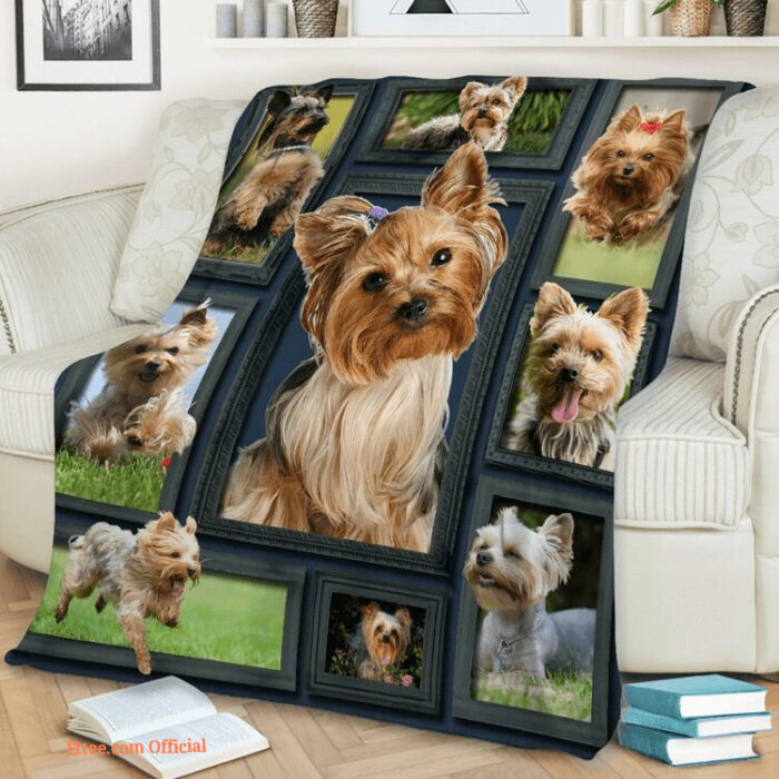 Yorkshire Terrier Beauty Quilt Blanket. Light And Durable. Soft To Touch - Super King - Ettee