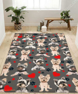 Yorkshire Terrier Dog Rug, Unique Mat Carpet Decor Gift - Ettee - carpet