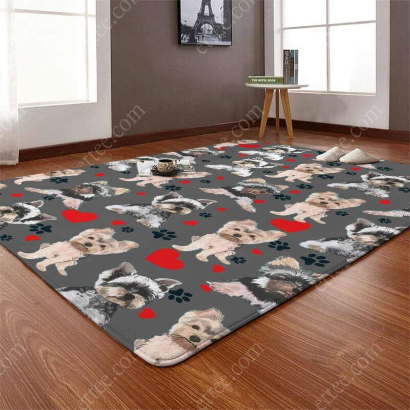 lover Yorkshire Terrier Dog Rug, Unique Mat Carpet Decor Gift - Ettee - carpet