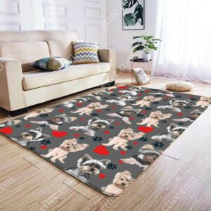 Yorkshire Terrier Dog Rug, Unique Mat Carpet Decor Gift - Ettee - carpet