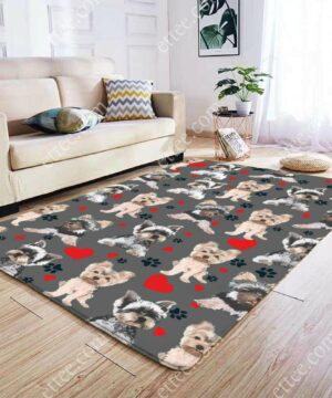 Yorkshire Terrier Dog Rug, Unique Mat Carpet Decor Gift - Ettee - carpet