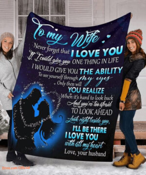 a letter to my wife fleece blanket gifts birthday sherpa - Super King - Ettee