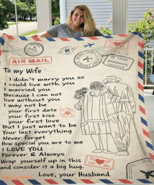 air mail to my wife i didnt marry you so i could live with you - Super King - Ettee