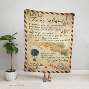 air mail to my wife always remember you are braver than you think loved more than you know - Super King - Ettee