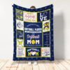 behind every softball player who believes in herself is a softball mom quilt blanket - Super King - Ettee