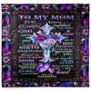 blanketify to my mom im so grateful god chose you flowers and cross blanket - Super King - Ettee