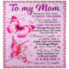 butterfly to my mom whenever life tries quilt blanket mothers day - Super King - Ettee