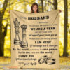 blanket chess to my husband we are a team gift for husband from wife - Super King - Ettee