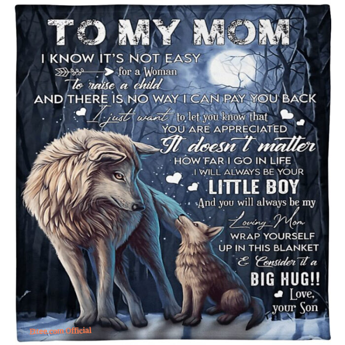 consider it a big hug fleece blanket quilt blanket meaningful mothers day - Super King - Ettee