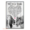 couple portrait blanket we a team lion and lioness anniversary - Super King - Ettee
