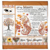 daughter to mom for all the time elephant fleece blanket - Super King - Ettee