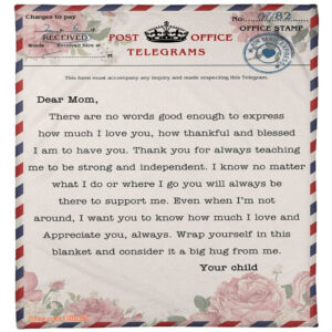 dear mom there are no words good enough   quilt blanket gifts for mothers - Super King - Ettee