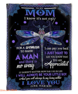 dragonfly blanket to my mom for a woman to raise a man and there is no way - Super King - Ettee