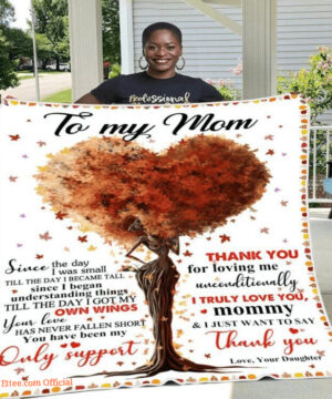 quilt blanket fall tree to my mom you have been my only support - Super King - Ettee