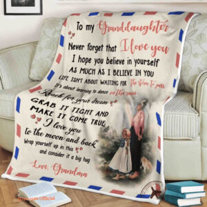 family blanket to my granddaughter never forget that i love you - Super King - Ettee