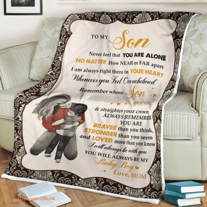 Family Blanket - Always in Your Heart, Son | Perfect Gift for Me - Super King - Ettee