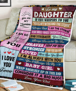 family blanket to my daughter you are sunshine i am so proud of you - Super King - Ettee