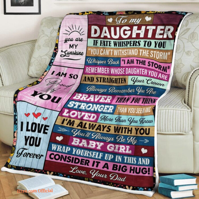 family blanket to my daughter you are sunshine i am so proud of you - Super King - Ettee