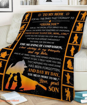 family fireman blanket to my mom thank you for all the special little things - Super King - Ettee