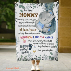 first mother day elephant right now i feel the safest fleece blanket - Super King - Ettee
