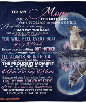 first my mom forever my friend quilt blanket meaningful mothers day - Super King - Ettee