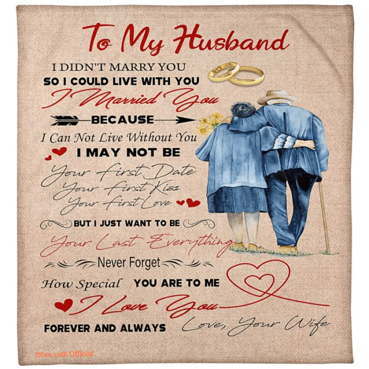 Forever Love Blanket for Husband - Gift to Show Your Love - Super King - Ettee