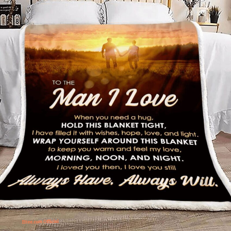 gift for husband blanket to the man i love - Super King - Ettee