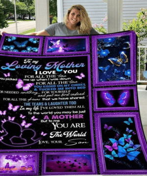 Butterfly Blanket for Mom - A Loving Gift to Show Your Love - Super King - Ettee