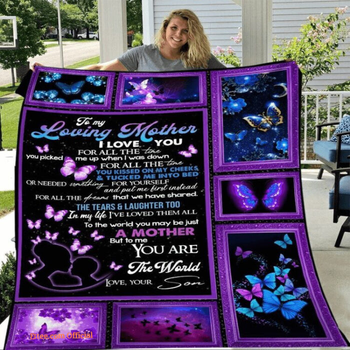 Butterfly Blanket for Mom - A Loving Gift to Show Your Love - Super King - Ettee