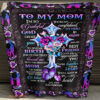 gift for mother blanket cross rose and butterfly you are my confidant - Super King - Ettee