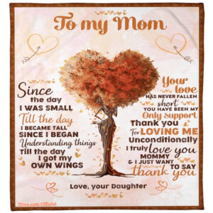 gift for mother blanket daughter to mom foldable and compact - Super King - Ettee