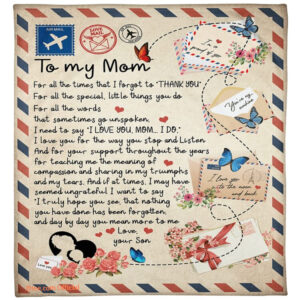 gift for mother blanket for all the times that i forgot to thank you - Super King - Ettee