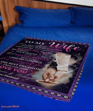 gift for wife blanket husband to wife once upon a time god knew my heart - Super King - Ettee