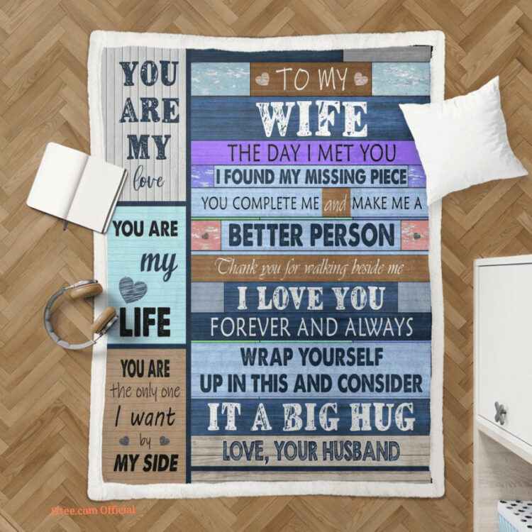 gift for wife blanket husband to wife you are my love - Super King - Ettee