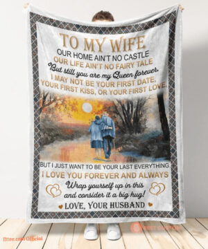 gift for wife blanket husband to wife you are my queen - Super King - Ettee