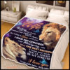gift for wife blanket lion to my wife meeting you was fate blanket - Super King - Ettee