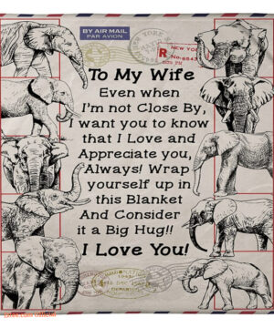 gift for wife blanket to my wife i love you - Super King - Ettee