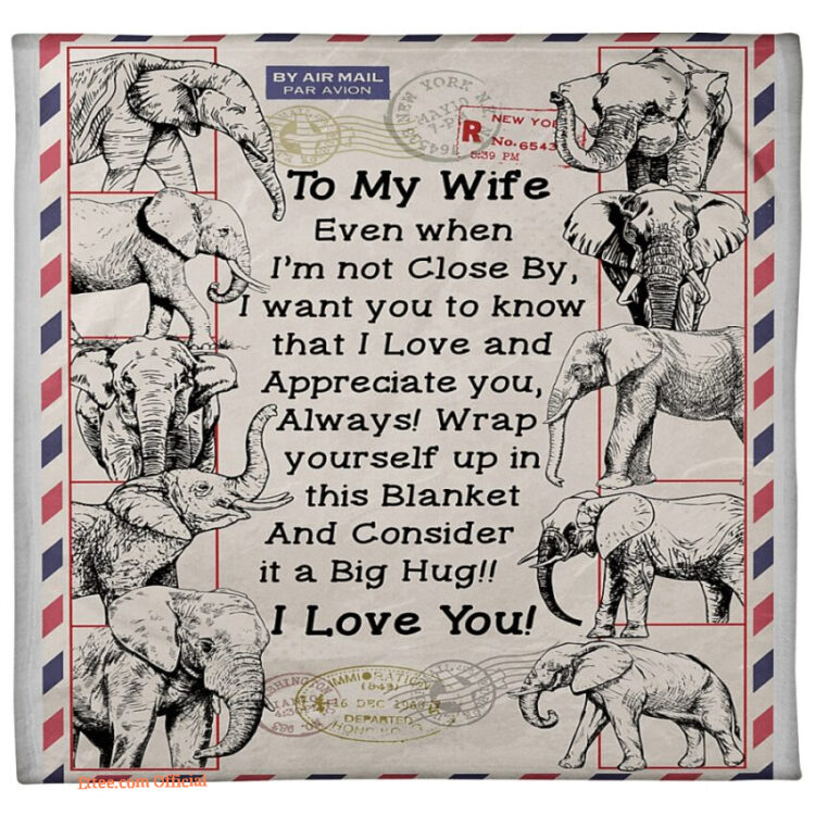 gift for wife blanket to my wife i love you - Super King - Ettee