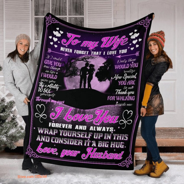 Forever Love Blanket - Perfect Gift for Wife, Show Your Love - Super King - Ettee