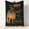 gift for wife blanket to my wife love made us forever together i love u - Super King - Ettee