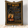 "Never Forget, I Love You" Wife's Blanket - Thoughtful Gift for Her - Super King - Ettee