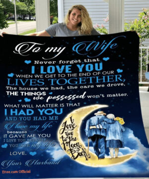 gift for wife blanket to my wife you are my life - Super King - Ettee