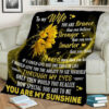 blanket to my wife you are my sunshine sunflower - Super King - Ettee