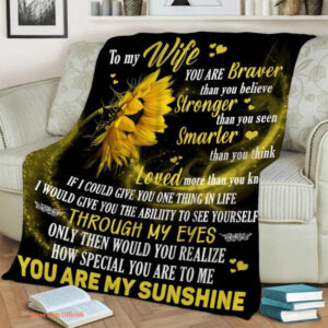 blanket to my wife you are my sunshine sunflower - Super King - Ettee