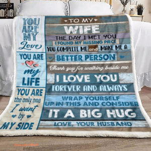 gift for wife blanket to my wife you are the only one - Super King - Ettee