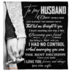hand in hand to my husband love you alwayssoft blanket - Super King - Ettee
